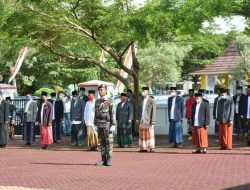 Puluhan Santri Ikuti Upacara Hari Santri Nasional di Pangandaran