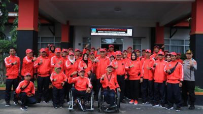 Bupati Jeje Melepas Kontingen NPCI Pangandaran, Berlaga di Peparda VI Jawa Barat 2022