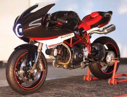 Custom Ducati Cafe-Racer ini adalah monster yang menggoda
