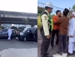 Emosi mempelai pria yang viral karena menendang mobil, diduga karena bertabrakan dengan kendaraan lain