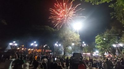 Pesta Kembang Api Tutup Perayaan HUT ke-78 RI di Kota Solo
