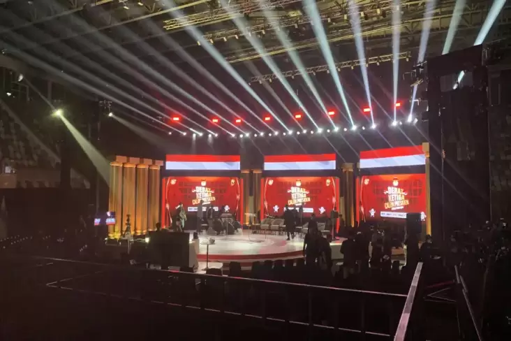 Jelang Debat Ketiga Capres, Begini Situasi Istora Senayan