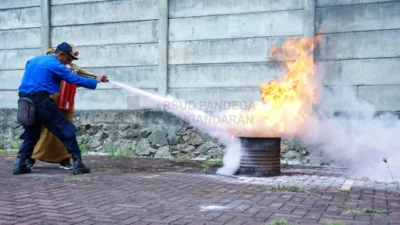 RSUD Pandega Pangandaran Ikuti In House Training Penanggulanan Kebakaran